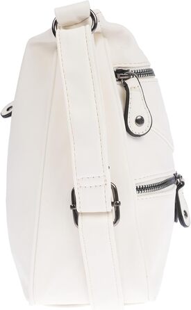 Сумка жіноча Christian Wippermann через плече, крос-боді, екошкіра (кремовий)