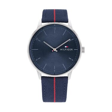 Чоловічий годинник Tommy Hilfiger 1791844 з синім нейлоновим ремінцем - кварцовий