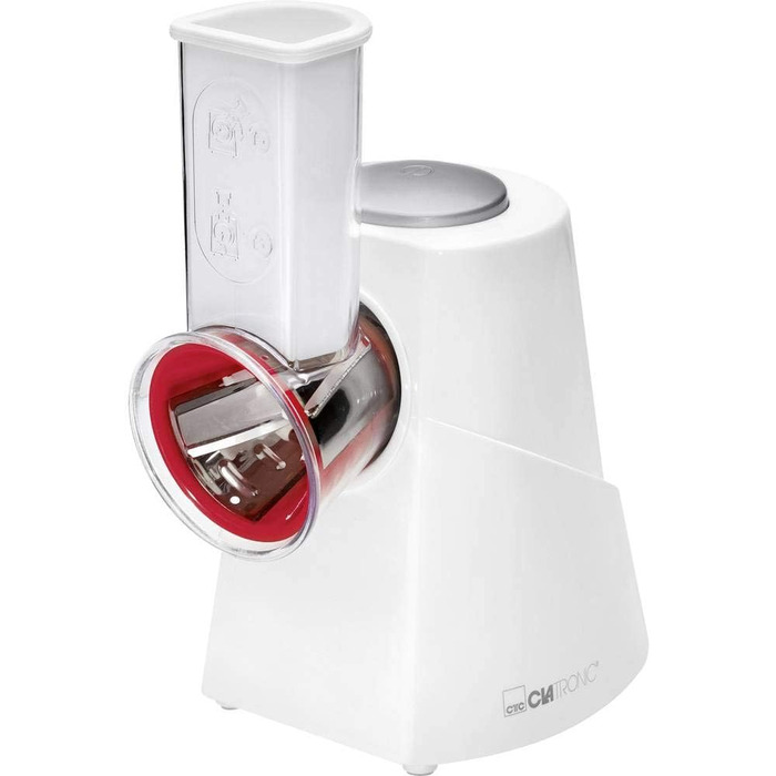 Електричний овочевий слайсер Clatronic ME 3604 з 5 насадками | Овочеве натертя, слайси, тертя | 150W