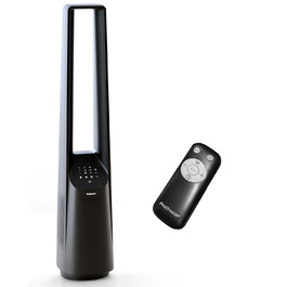 Вентилятор Pro Breeze 101 см з ротором, осцилюючий, з пультом, LED-дисплеєм, 6 швидкостей, тихий, 5 режимів, авто-обертання 60°, таймер 7 год, чорний