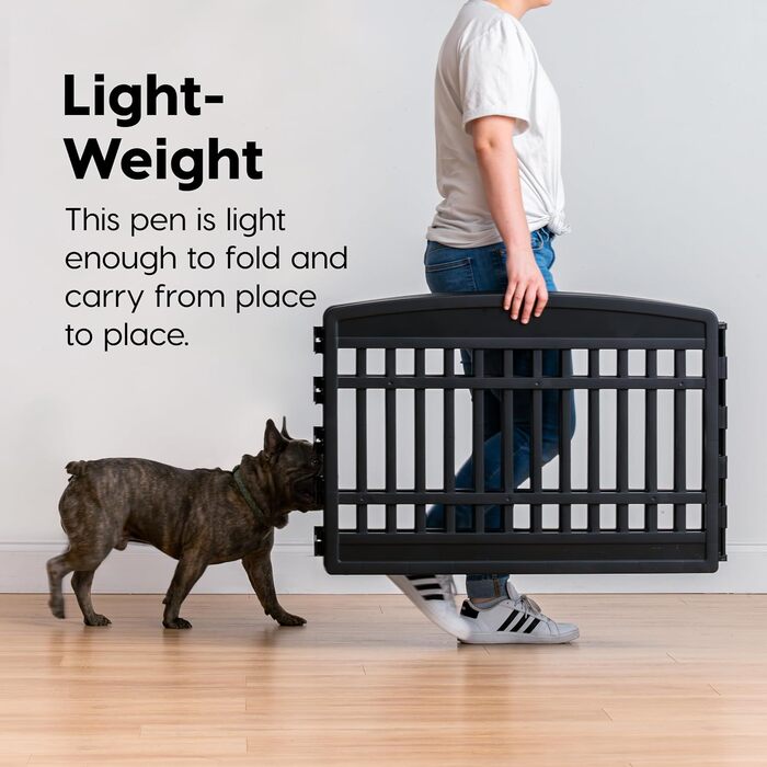 Iris Ohyama Dog Playpen with 8 Panels, 24