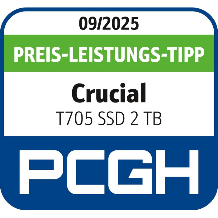 SSD Crucial T705 2TB PCIe Gen5 NVMe M.2 - до 13600 МБ/с, DirectStorage, сумісний з PCIe 4.0