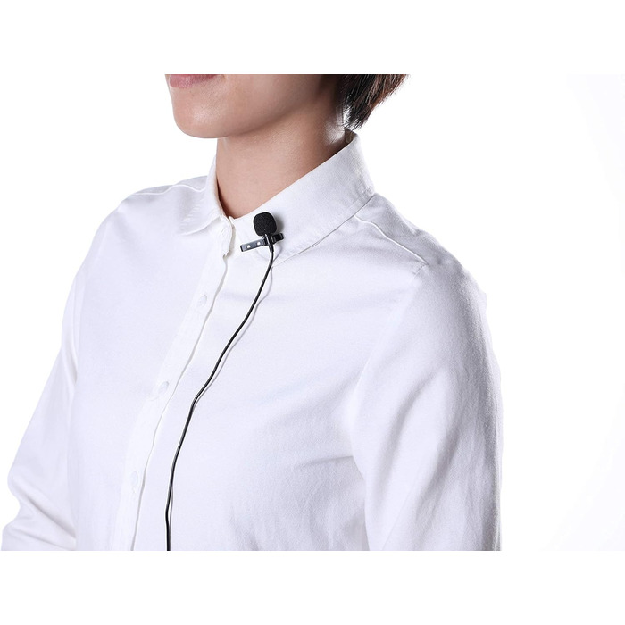 Мікрофон-петличка Nicama LVM1 з вітрозахистом, конденсаторний, для iPhone, смартфонів, Canon, Nikon, DSLR, відеокамер