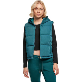 Жіночий жилет Urban Classics з переробленого твіду з пуховою оббивкою, розмір XL, колір jasper