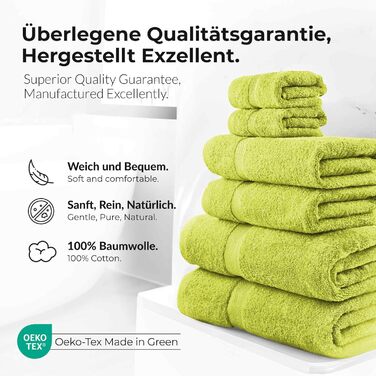 Набір рушників éTérea Carli Frottee: 6 шт. (2х70x140 см + 4х50x100 см), 100% бавовна, Oeko-Tex, 500 GSM, графіт/бірюзовий