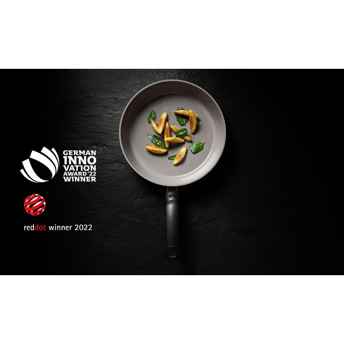 Сковорода Fissler Ceratal Comfort алюмінієва з керамічним покриттям 28 см сіра, без PFAS/PTFE, для індукційних плит