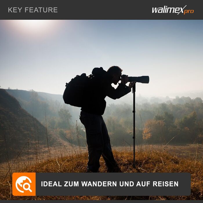 Штатив Walimex Pro Carbon-Pro Einbeinstativ 185 см (без кулькової головки)