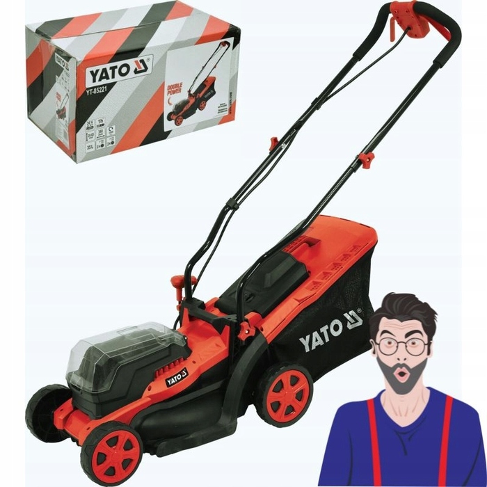 Акумуляторна газонокосарка Yato, 34 см
