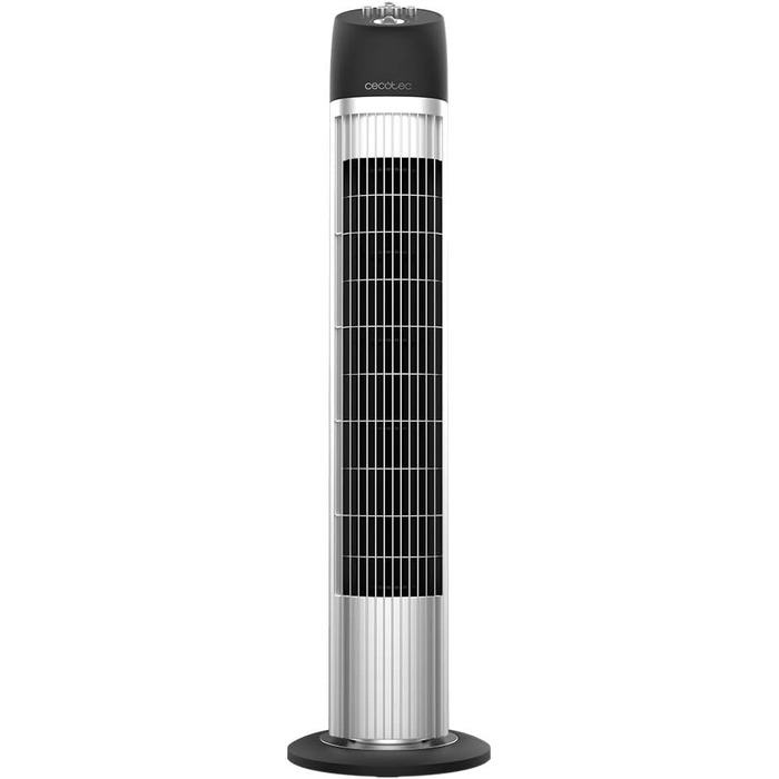 Вентилятор Cecotec Digitale Turm EnergySilence 890 Skyline, 50 Вт, 76 см, з таймером, пультом ДУ, мідний двигун, 3 швидкості, 3 режими, чорний