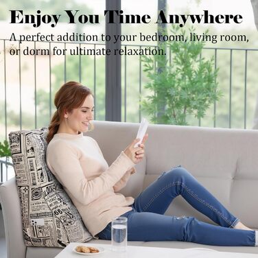 Вигнуте подушення для читання в ліжко, підголівник, клиновий подушок для підтримки спини, піднятий подушок для сидіння в ліжко або диван, знімний чохол (газета, 60 см)