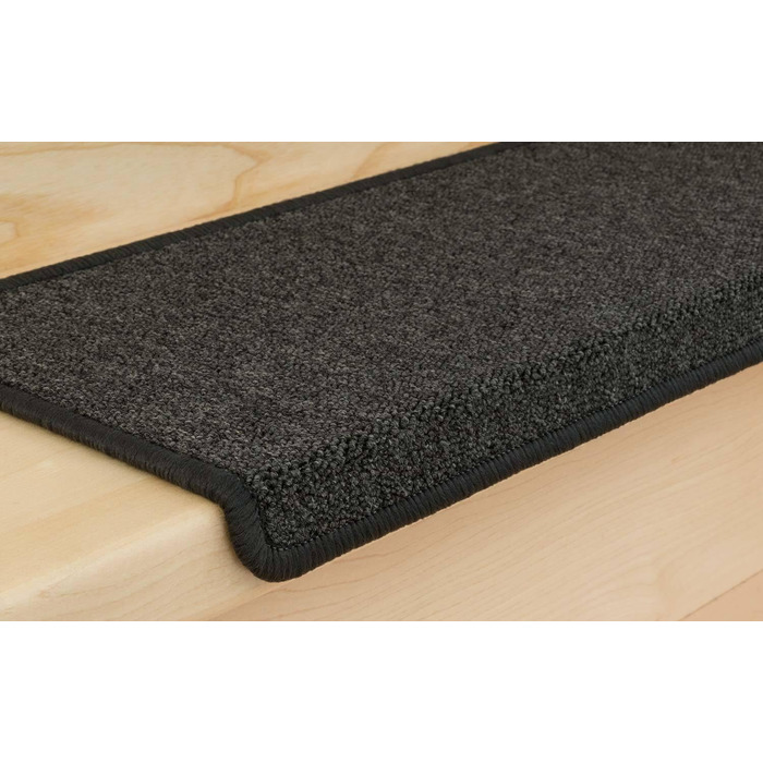 Сходинкові килимки Metzker Monza, антрацит, 15 шт. - захист сходів, килимки для сходів