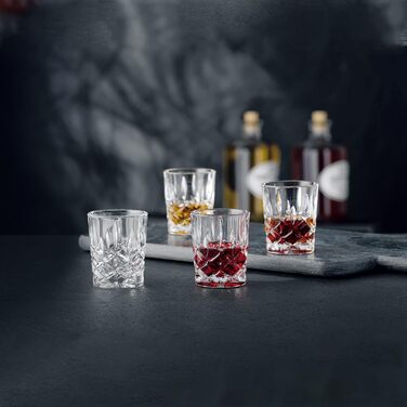Spiegelau & Nachtmann Nobelesse Set - 4 Whiskey Glasses + 4 Highball Glasses, 40037622, Transparent