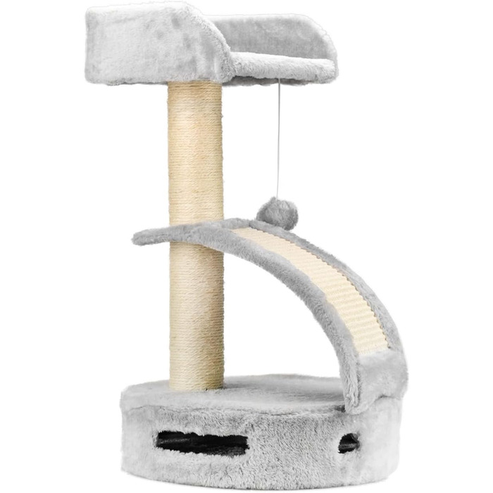 Драбина-кіготник для котів AQPET Panama, 58 см, сірий колір