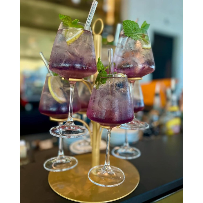 Стійка для коктейлів SpritzUpYourLife: 8 келихів, Aperol, Sarti Rosa, вечірка, подарунок (золото)