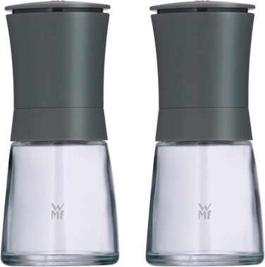 Набір млинок для солі та перцю WMF Trend 2 шт., сірий, з керамічним жорном, для спецій, придатний для миття в посудомийній машині