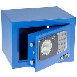Малий меблевий сейф HMF 46126-11 з кодовим замком, синій, 23 x 17 x 17 см