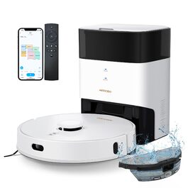 Робот-пилосос AIRROBO GT21 з функцією миття: LiDAR навігація, 180 хв роботи, автоматичне спорожнення, потужний всмоктування, керування через додаток