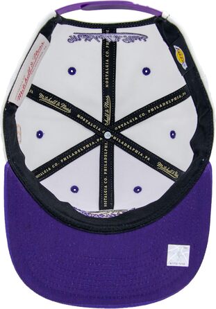 Кепка Mitchell & Ness NBA Lakers Snapback, універсальний розмір, біло-фіолетова