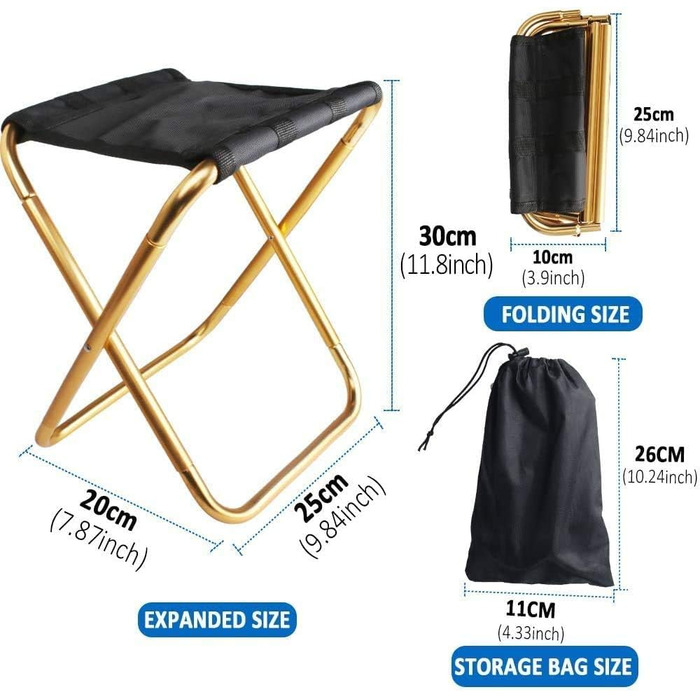 Складний туристичний стільчик ProLeo для відпочинку на природі: кемпінг, рибалка, пікнік, сад, пляж