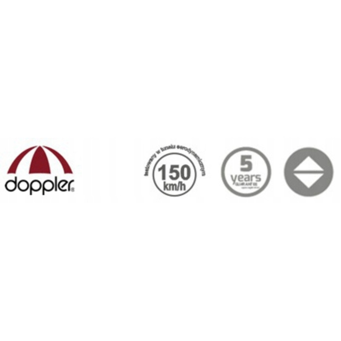 Автоматична складана парасолька Doppler з чохлом, сіра