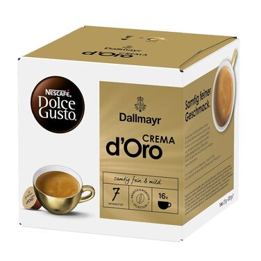 Кавові капсули NESCAFÉ Dolce Gusto DALLMAYR Crema d'Oro, 16 капсул x 3 упаковки (48 шт), 80 г