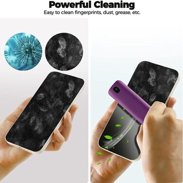 Очисник екрану для мобільних пристроїв 2шт (сірий + рожевий) - 10мл