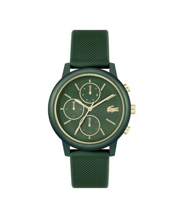 Годинник чоловічий Lacoste 12.12 Move кварцовий силіконовий блакитний/зелений/чорний