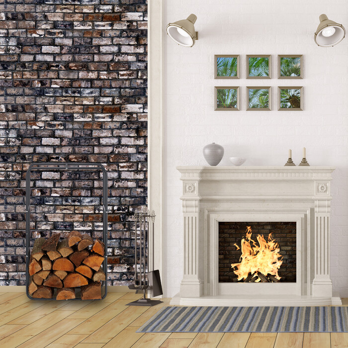 Relaxdays Metal Firewood Rack