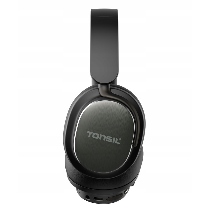 Бездротові навушники TONSIL R75 з активним шумозаглушенням (ANC), Bluetooth, чорний кейс