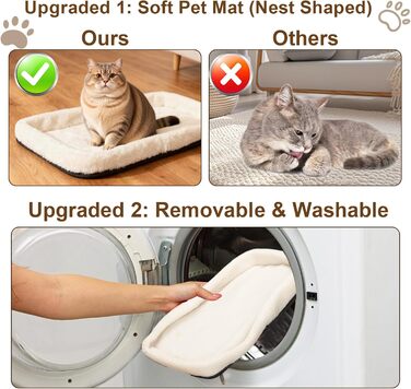 Транспортний бокс для котів Romon - переноска для тварин, переноска для кота, сумка для кошенят та собак до 6 кг (сірий, 44x28x25 см)