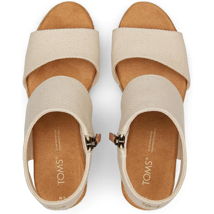 Босоніжки TOMS Majorca на платформі, натуральна шкіра, 42.5 EU