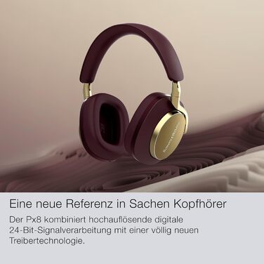 Навушники Bowers & Wilkins Px8: бездротові, з активним шумозаглушенням, Bluetooth 5.0, швидка зарядка, 30 годин відтворення, мікрофон (Over-Ear, зелені)