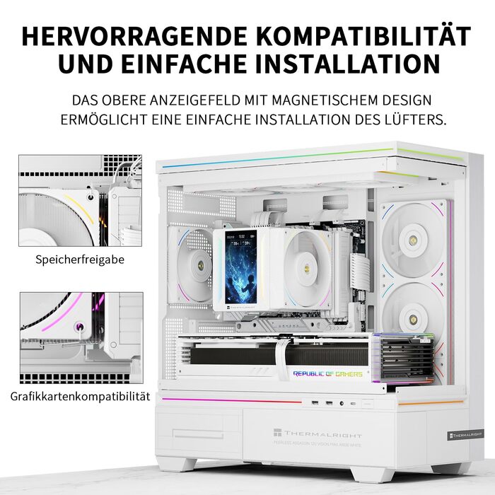 Кулер для процесора Thermalright Peerless Assassin 120 VISION MAX ARGB Black, з 2 вентиляторами TL-K12 PWM та 5