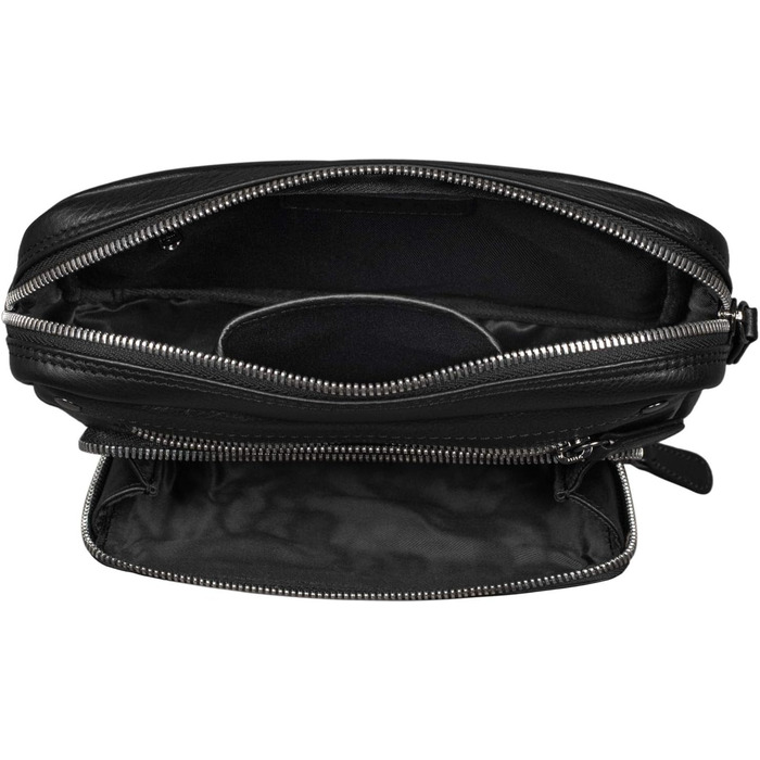STILORD Сумка на пояс з екошкіри Vintage для чоловіків, жінок та дітей. Сумка через плече, на пояс, для подорожей, фестивалів, спорту. Чорний колір