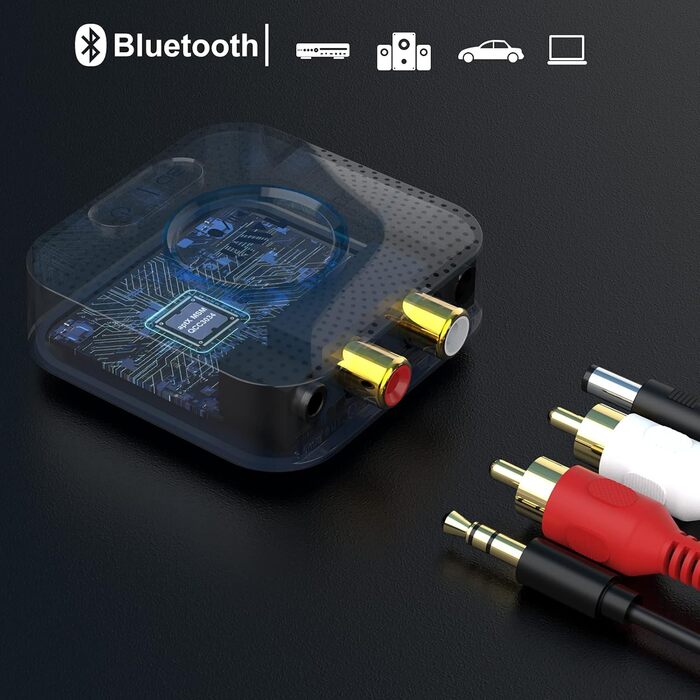 1Mii B06HD Bluetooth 5.1 Аудіоприймач: HiFi, aptX HD, Low Latency, 3.5mm/Cinch, 15 годин роботи