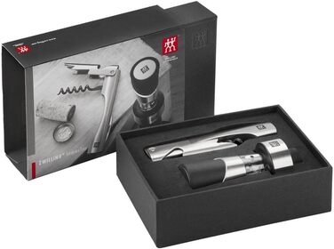 Набір сомельє ZWILLING 2 предмети: вилив для вина та штопор, нержавіюча сталь, срібний колір