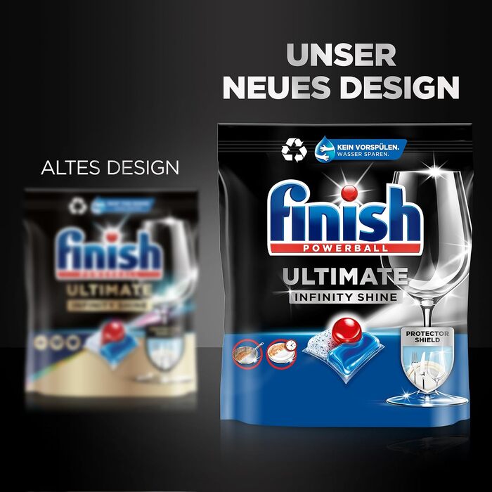 Таблетки для посудомийної машини Finish Ultimate Infinity Shine, економ-упаковка, 80 шт.