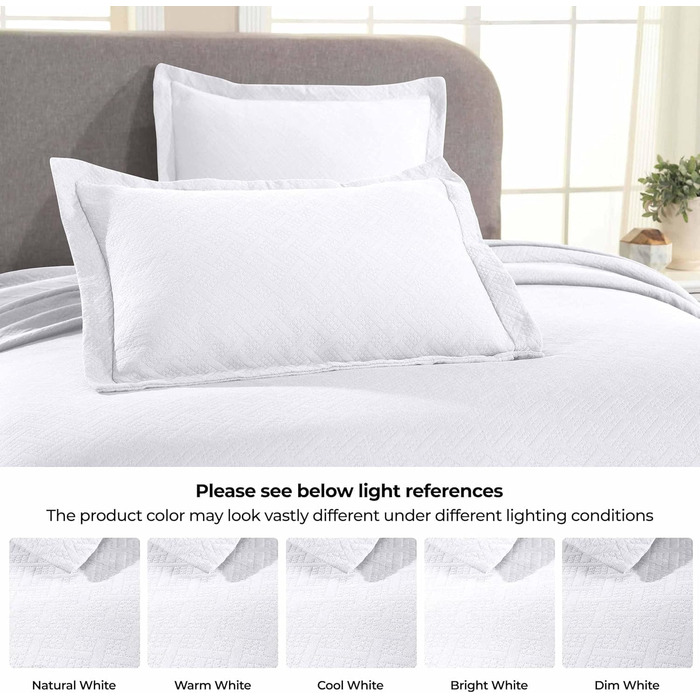 Набір постільної білизни Superior: ковдра та наволочки з бавовни, розмір Queen, білий/Opulenter Garten