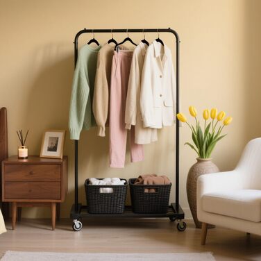 Набір вішалок для штанів Stormix 24 шт., 42 см, з кліпсами, протиковзкі, для штанів, спідниць, суконь, курток, пальто, чорні (гачки рожевого золота)