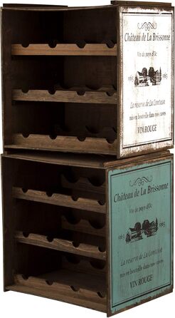 Wine rack (Hell) bottle rack shelf wine cabinet kitchen rack vintage used shabby chic