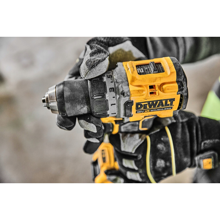 Дриль-викрутач DeWALT DCD800E1T 18V XR PowerStack, 90Нм, комплект з АКБ 1,7Аг