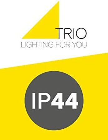 Trio Leuchten LED Bathroom Wall Light Bolsa 282410106, Chrome, Clear Acrylic with Bubbles, 3.2 Watt