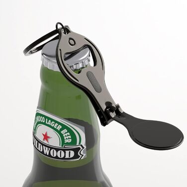 60 Pieces Personalized 4-in-1 Multifunction Bottle Opener, Black Nail Clipper, Wedding Favors, Brewery, Private, Customized, Multi-Tool Gifts for Men.
