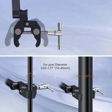 Підставка для планшета та мікрофона CreaDream, регульована, для телефонів та iPad (4.7-13 дюймів)