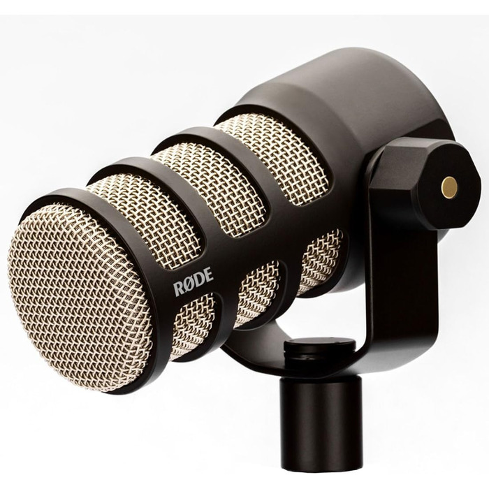 Rode PodMic Black: Професійний подкаст-мікрофон з відкривачкою для пляшок - чорний