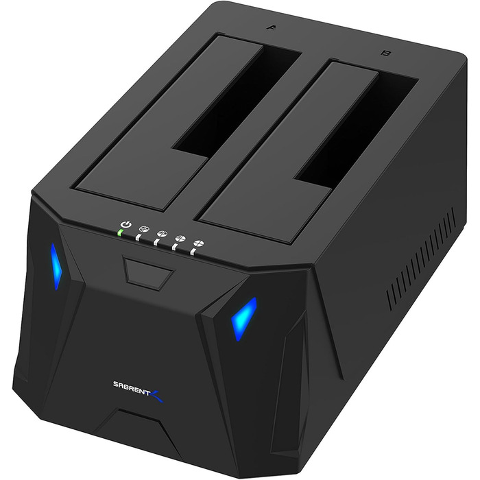 SABRENT Док-станція для жорстких дисків 2 відсіки USB A - 2.5/3.5