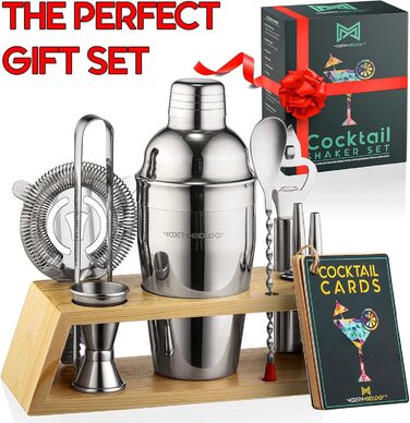 Набір шейкерів для коктейлів, барний аксесуар, нержавіюча сталь, 10 предметів
