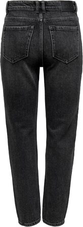 Жіночі джинси прямого крою ONLY ONLEMILY, висока талія, чорний денім, 32W/32L