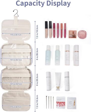 Narwey Косметичка для дівчаток з сіткою, велика, для підвішування, сітчаста органайзер для ванни, зелено-сіра, розмір M