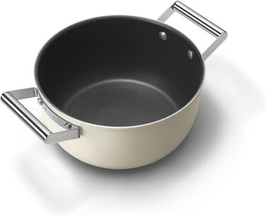 Електричний чайник Smeg KLF05CREU, 0.8 л, кремовий, з нержавіючої сталі, з індикатором рівня води та захистом від перегріву